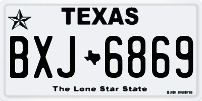 TX license plate BXJ6869