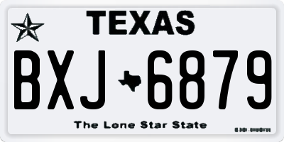 TX license plate BXJ6879