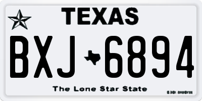 TX license plate BXJ6894