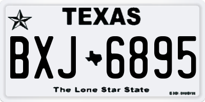 TX license plate BXJ6895