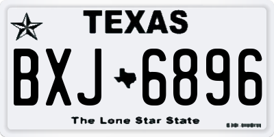 TX license plate BXJ6896