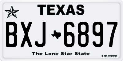 TX license plate BXJ6897