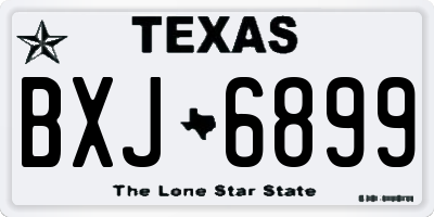 TX license plate BXJ6899