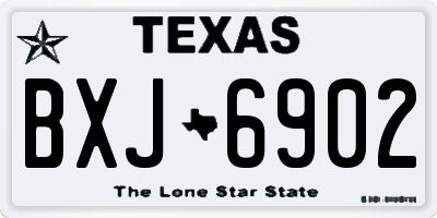 TX license plate BXJ6902