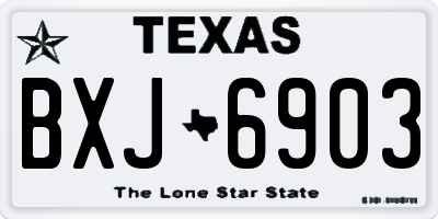TX license plate BXJ6903