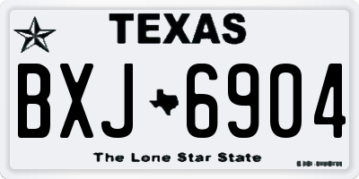 TX license plate BXJ6904