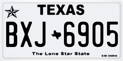 TX license plate BXJ6905