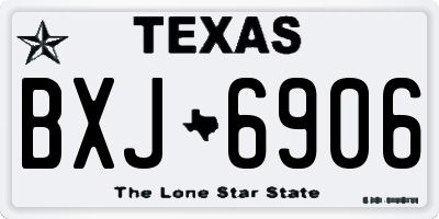 TX license plate BXJ6906