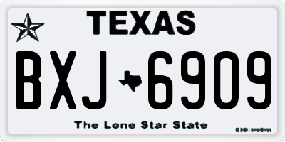 TX license plate BXJ6909