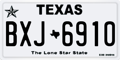 TX license plate BXJ6910