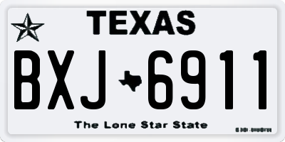 TX license plate BXJ6911