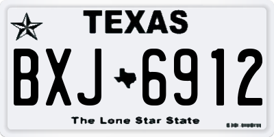 TX license plate BXJ6912