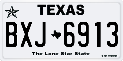 TX license plate BXJ6913
