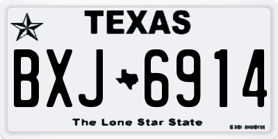 TX license plate BXJ6914