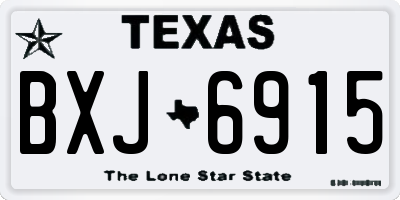 TX license plate BXJ6915