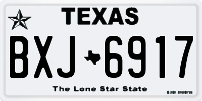 TX license plate BXJ6917