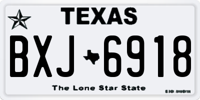 TX license plate BXJ6918