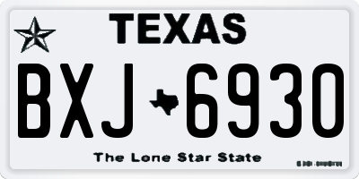 TX license plate BXJ6930