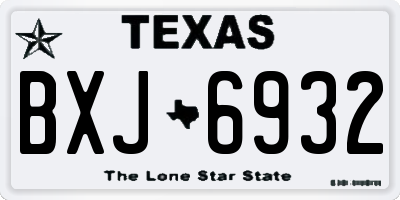 TX license plate BXJ6932