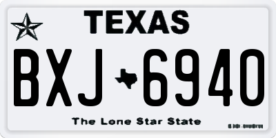 TX license plate BXJ6940