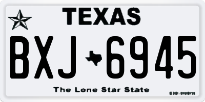 TX license plate BXJ6945