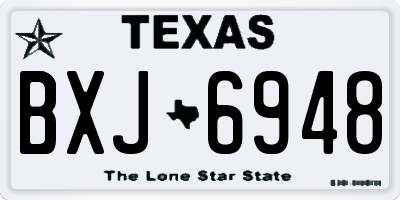 TX license plate BXJ6948