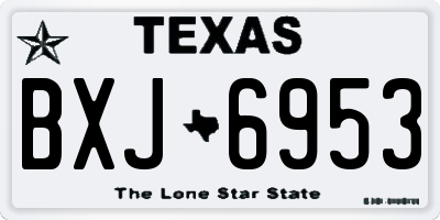 TX license plate BXJ6953