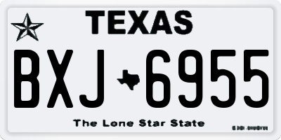 TX license plate BXJ6955