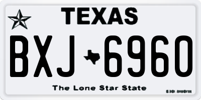 TX license plate BXJ6960