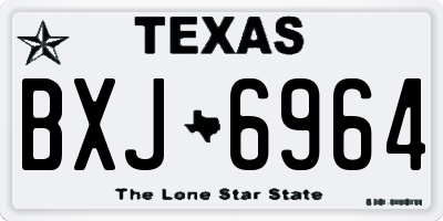 TX license plate BXJ6964
