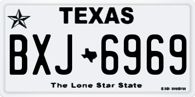 TX license plate BXJ6969