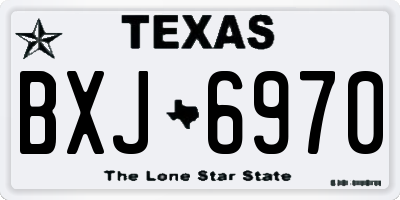 TX license plate BXJ6970