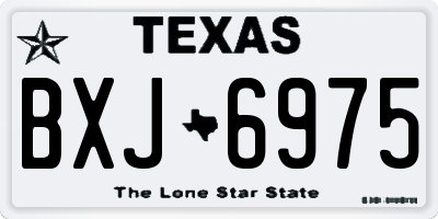 TX license plate BXJ6975