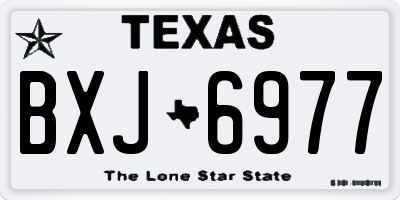 TX license plate BXJ6977