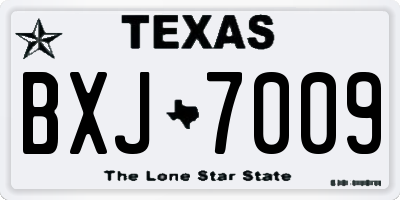TX license plate BXJ7009