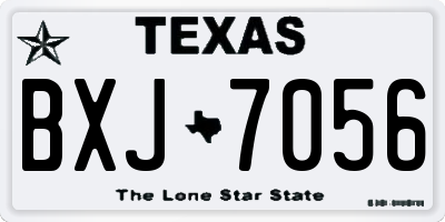 TX license plate BXJ7056