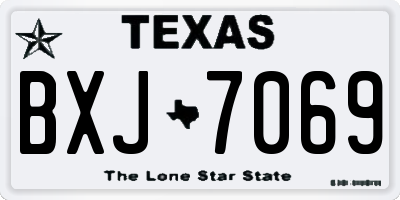 TX license plate BXJ7069