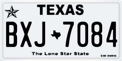 TX license plate BXJ7084