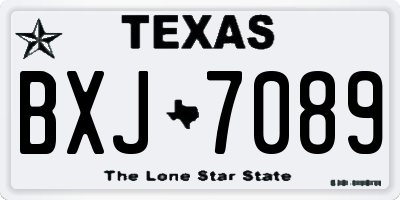 TX license plate BXJ7089