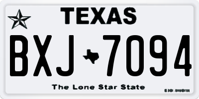 TX license plate BXJ7094