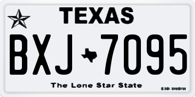 TX license plate BXJ7095