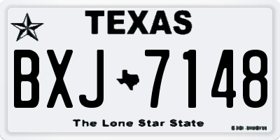TX license plate BXJ7148