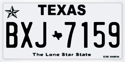 TX license plate BXJ7159