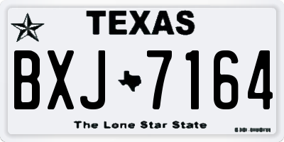 TX license plate BXJ7164