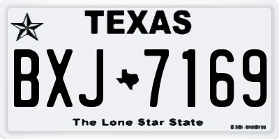TX license plate BXJ7169