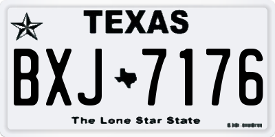 TX license plate BXJ7176