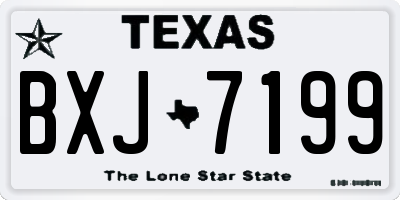 TX license plate BXJ7199