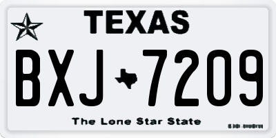 TX license plate BXJ7209