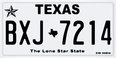 TX license plate BXJ7214
