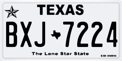 TX license plate BXJ7224
